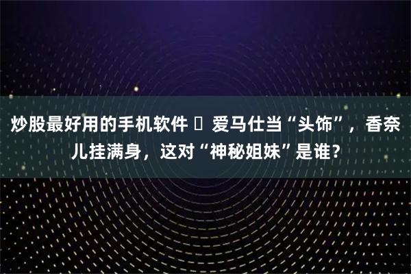 炒股最好用的手机软件 爱马仕当“头饰”,香奈儿挂满身,这对“神秘姐妹”是谁?
